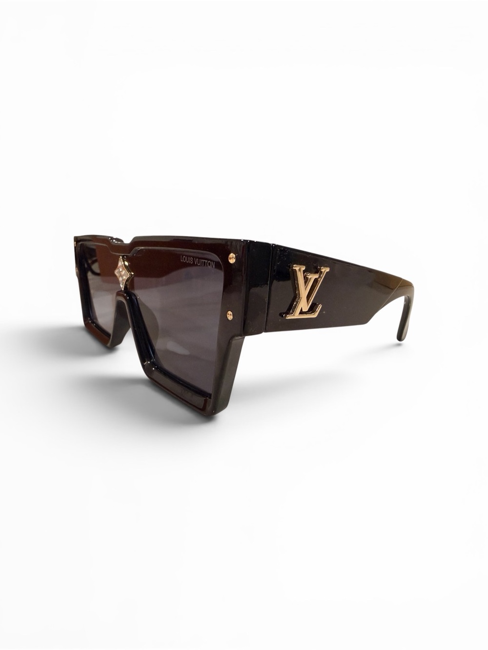 Black Style Sunglasses with Center Accent - Picture 2 of 6
